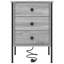 Bedside Cabinet 42 X 41 X 61 Cm Engineered Wood-1335462115