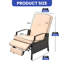 Chaises longues inclinables et réglables en osier 2 pièces pour coussins de patio-1228420921