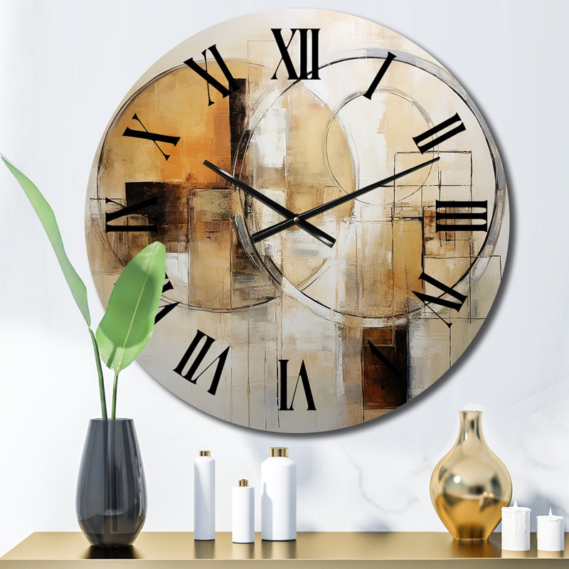 Horloge murale en métal exquise Nostalgia, Moyenne