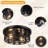 11"d 2-light Black Motion Sensor Flush Mount Ceiling Light With Open-air Design, 360° Detection, Adjustable Timer