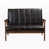 Black Faux Leather selected