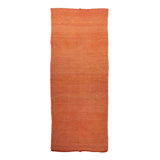 Orange Flatweave Wool Runner - 4'11" x 12'6"