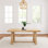 Linzy Pine Solid Wood Dining Table