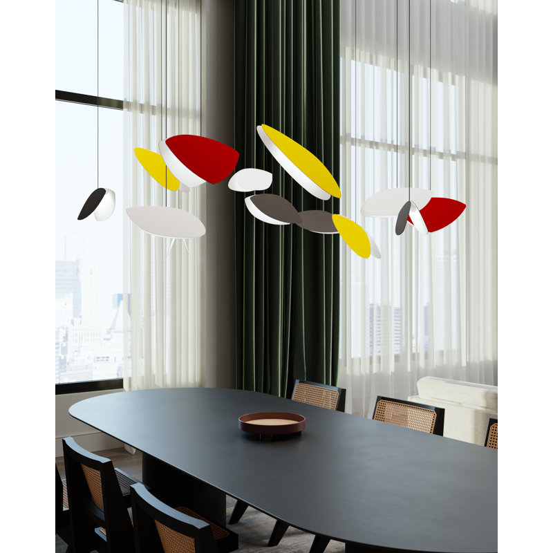 Papillons™ 13 - Light LED Pendant, Satin Black
