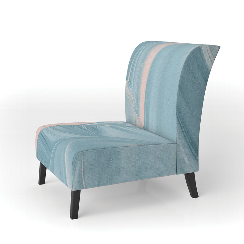 Fauteuil de chambre abstrait rembourré Abstract Water I