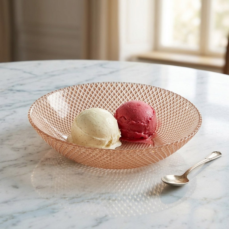 Assiette creuse Zenaide, Rose Gold