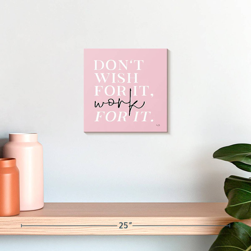 Tergel Work For It, 10" H x 10" W