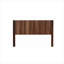 Tête de lit grande ferme en mélange de bois massif de style campagne moderne de luxe à fixation murale cannelée à oreilles de couleur brune