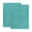 Nora Cotton Terry Solid Absorbent Thick Checkered Washable Bath Mat Set Of 2-105971408