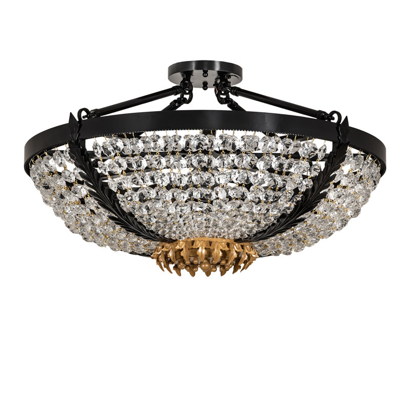 Chrisanne Crystal Semi Flush Mount