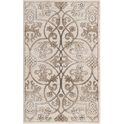 Tapis à motif floral Dathon