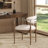 Jimmie Mixed Material Upholstered Dining Arm Chair