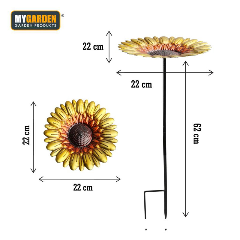 Metal Single Tier Birdbath