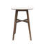 Table de bar ronde en bois Mid-Century