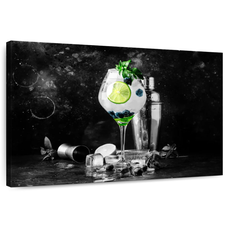 Yarlin Lemon Blueberry Cocktails, 30" H x 45" W