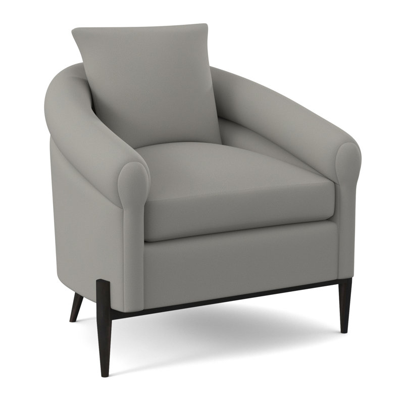 Chaise Jaxson, Espresso, 100% polyester ivoire Fizz
