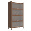 Grande armoire à portes basculantes en métal, avec amplement d'espace de rangement pour la chambre à coucher, le bureau, le salon, le couloir, l'entrée noyer