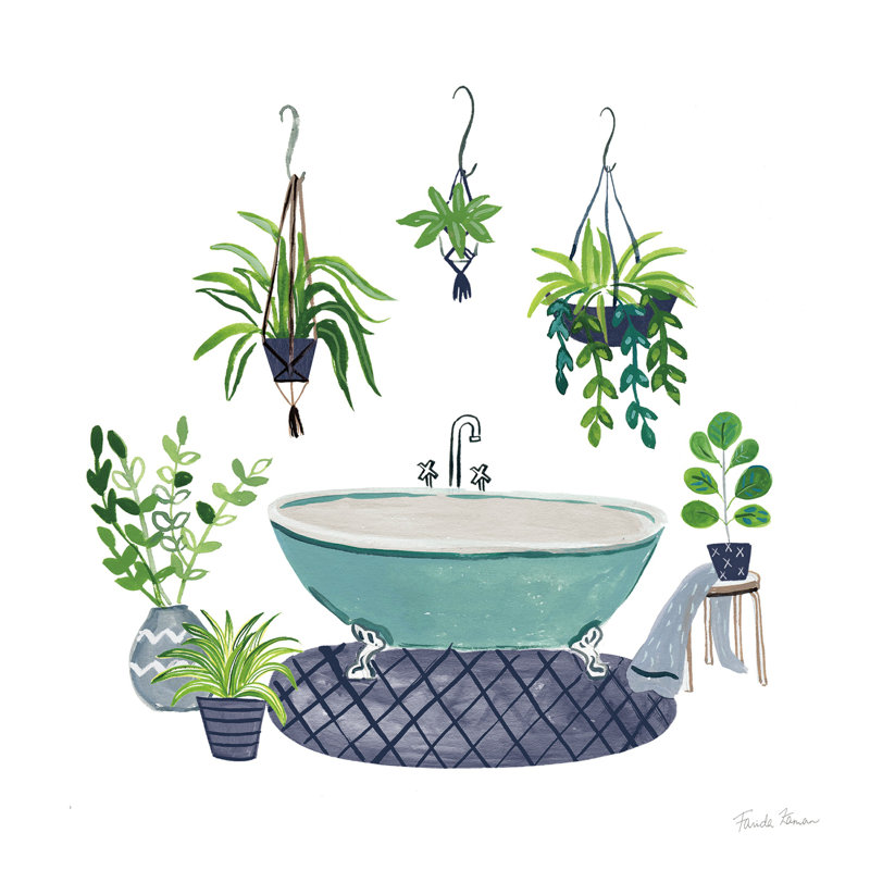 Bleu marine salle de bain II, H 20 po x l 20 po