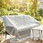 Outsunny 3 x 5 m Waterproof Tarpaulin Heavy Duty 140GSM PE Tarp White