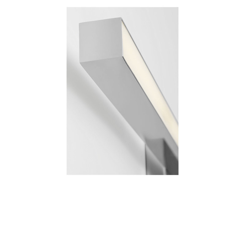 Meuble-lavabo à DEL, H 4,5 po x l 36 po x P 2,25 po, Chrome chrome