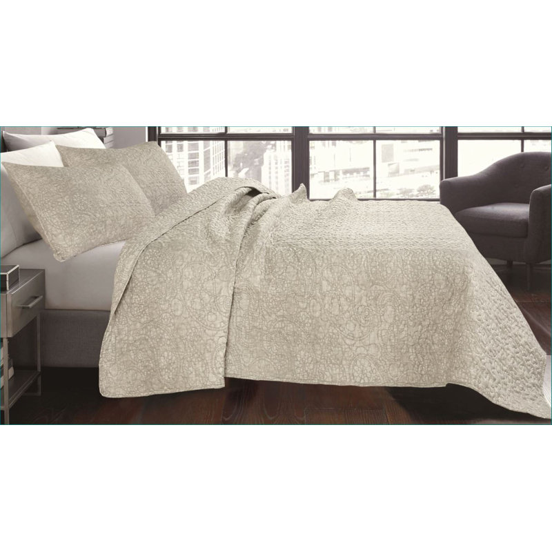 Shibori Polyester Quilt, King