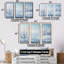 «Snow Winter Charm By The Lake» - Ensemble de décoration murale neige-107762030-107762031