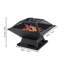Petit foyer carré portable BBQ Party