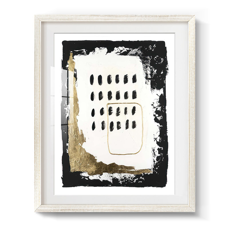 Gold Junction II - impression encadrée, H 28,5 po x l 20,5 po, Blanc
