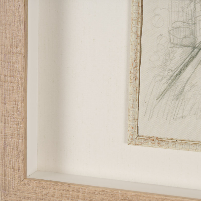 Collection de croquis (ensemble de 9) par Studio, reproduction d'art encadrée à la main