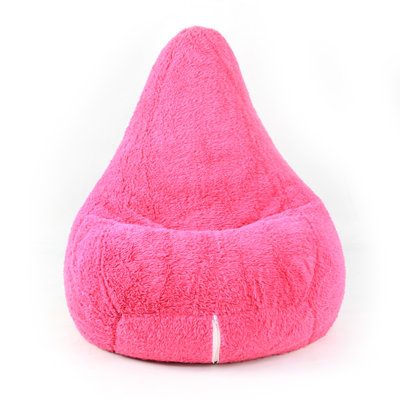 Fauteuil poire avec méridienne standard en fourrure synthétique