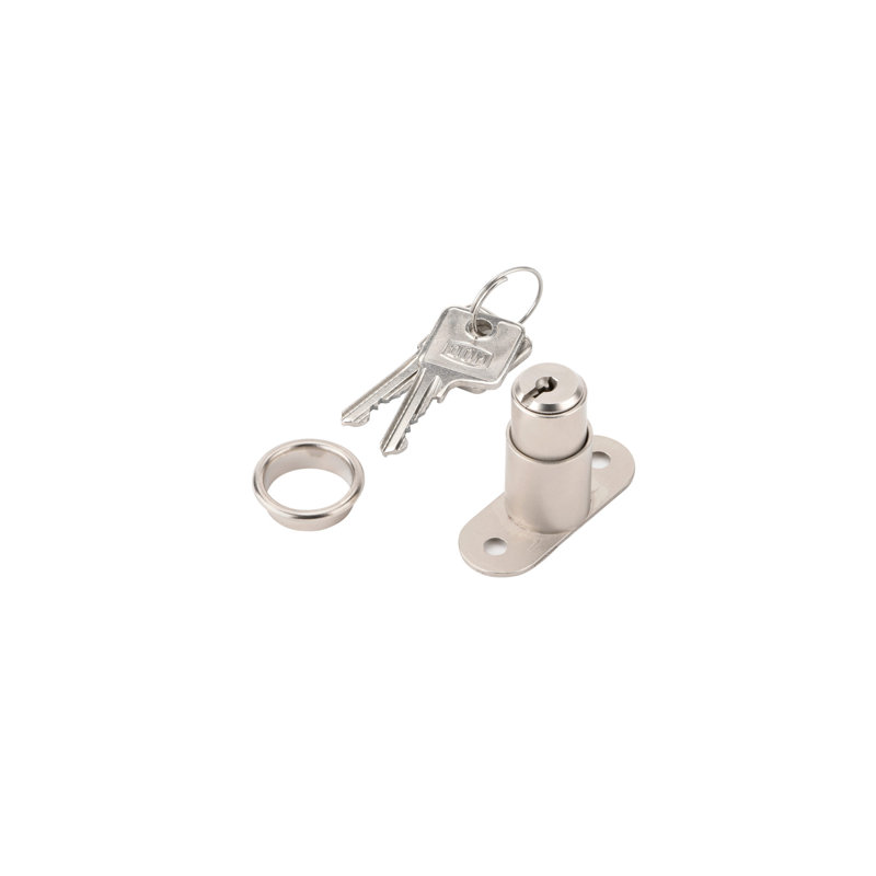 3/4 In (19 Mm) Push-Button Lock  For Max 7/8 In (22 Mm) Panel Thickness - Matte Nickel