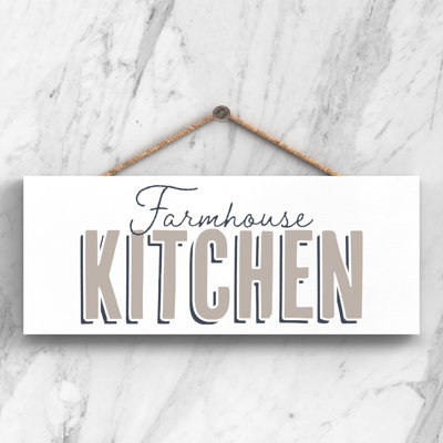 Vivid Squid Wholesale Farmhouse Kitchen - No Frame Print on Wood