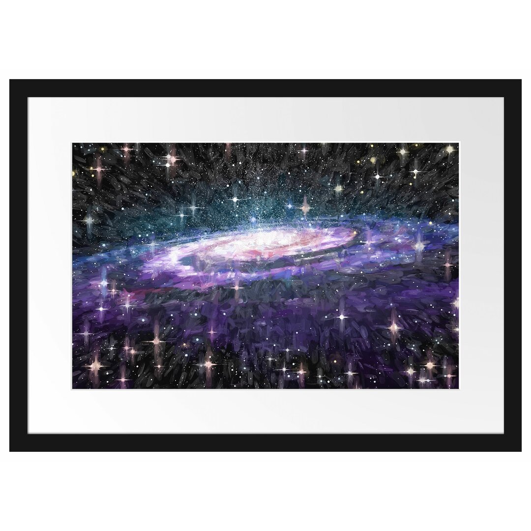 Gerahmter Fotodruck Spiral Galaxy in Space