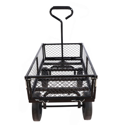 Solid Wheels Tools Cart Wagon Cart Garden Cart Trucks  Make It Easier To Transport Firewood