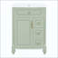 Meuble-lavabo de salle de bain avec lavabo, meuble-lavabo autoportant avec tiroir rabattable, 3 tiroirs et armoire de rangement, bois massif et panneau de fibres à densité moyenne, comptoir de lavabo en céramique (robinet non inclus)-1713487709