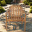 Chaises de patio confortables, ensemble de patio rustique moderne en bois d'acacia