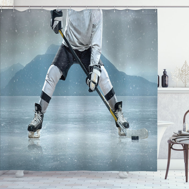 Shower Curtain with Hooks Included, 75" H x 69" W
