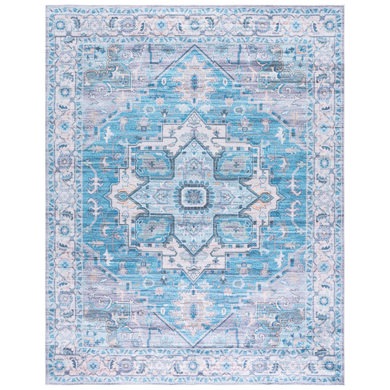 Msrw Tucson 113 Performance Machine Washable Oriental Rug, Rectangle 8' x 10'