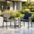 Set of 2 Bianca Grey Outdoor Dining Chair with Hand-Woven Synthetic Rattan Arms-196023611-196023615