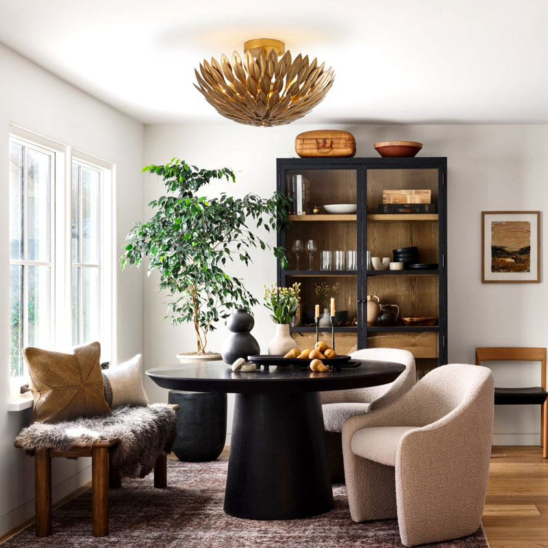 3 - Light Semi Flush Mount