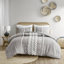 Luxury Cotton Chenille Comforter Set - Grey King