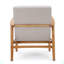 Mid Century Modern Fabric Club Chair With Wood Frame-270000348