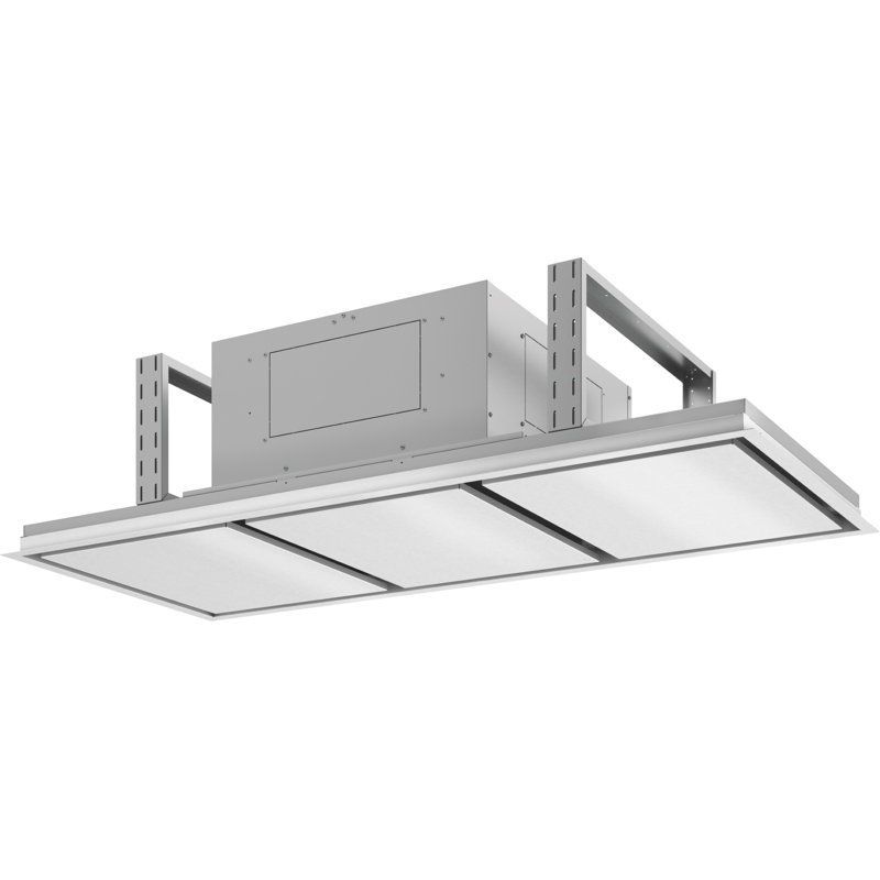 Zephyr Lux 63 in. Island Range Hood with LED Lights, Stainless Steel