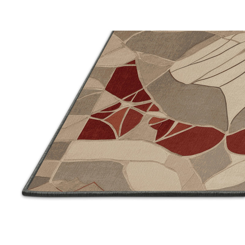 Perspective Frame Rug, Round 7'