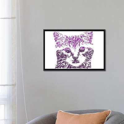«Kitten» de Cristian Mielu, reproduction d'art graphique sur toile tendue