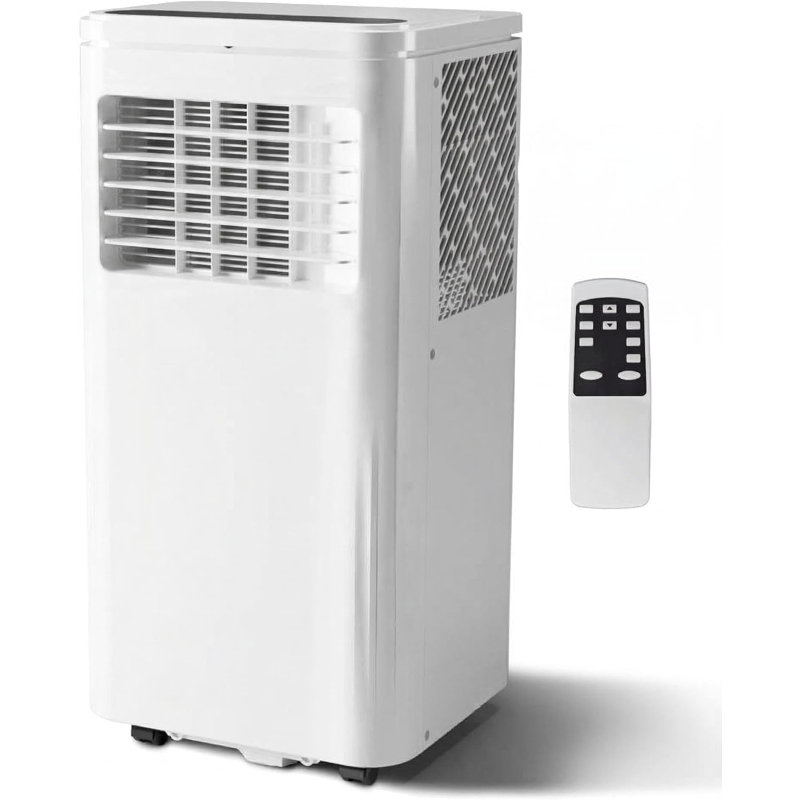 Ventilateur de climatiseur portatif 3 en 1 10000 BTU refroidissant 450 pieds carrés Télécommande Affichage à cristaux liquides Mode veille R32