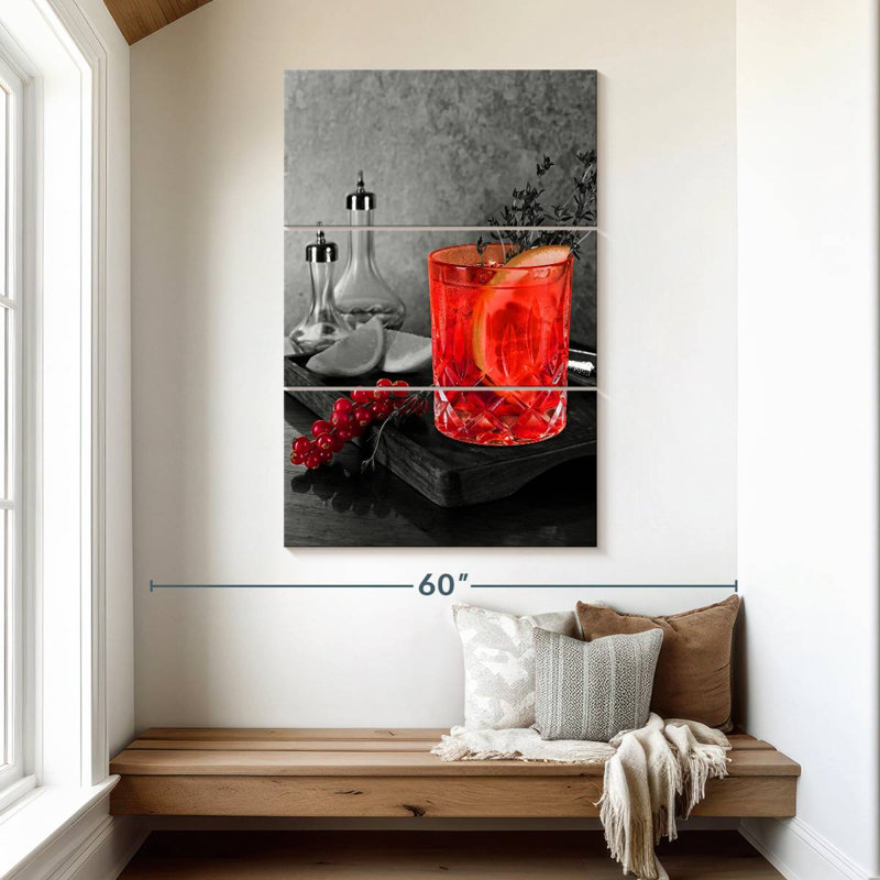 Yarlin Cranberry Lemon Drink, 50" H x 32" W