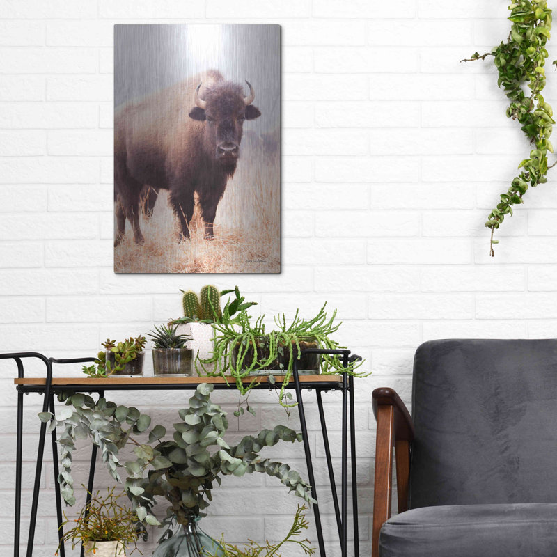 «American Bison V» par Debra Van Swearingen, H 16 po x l 12 po