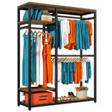 400 lbs Clothing Rack Heavy Duty Clothes Rack Metal Clothes Storage, Portable Garment Rack