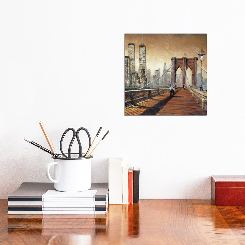 Manhattan Sunset II by Matthew Daniels - Wrapped Canvas Gallery-Wrapped Canvas Giclée, 30.48 cm H x 30.48 cm W